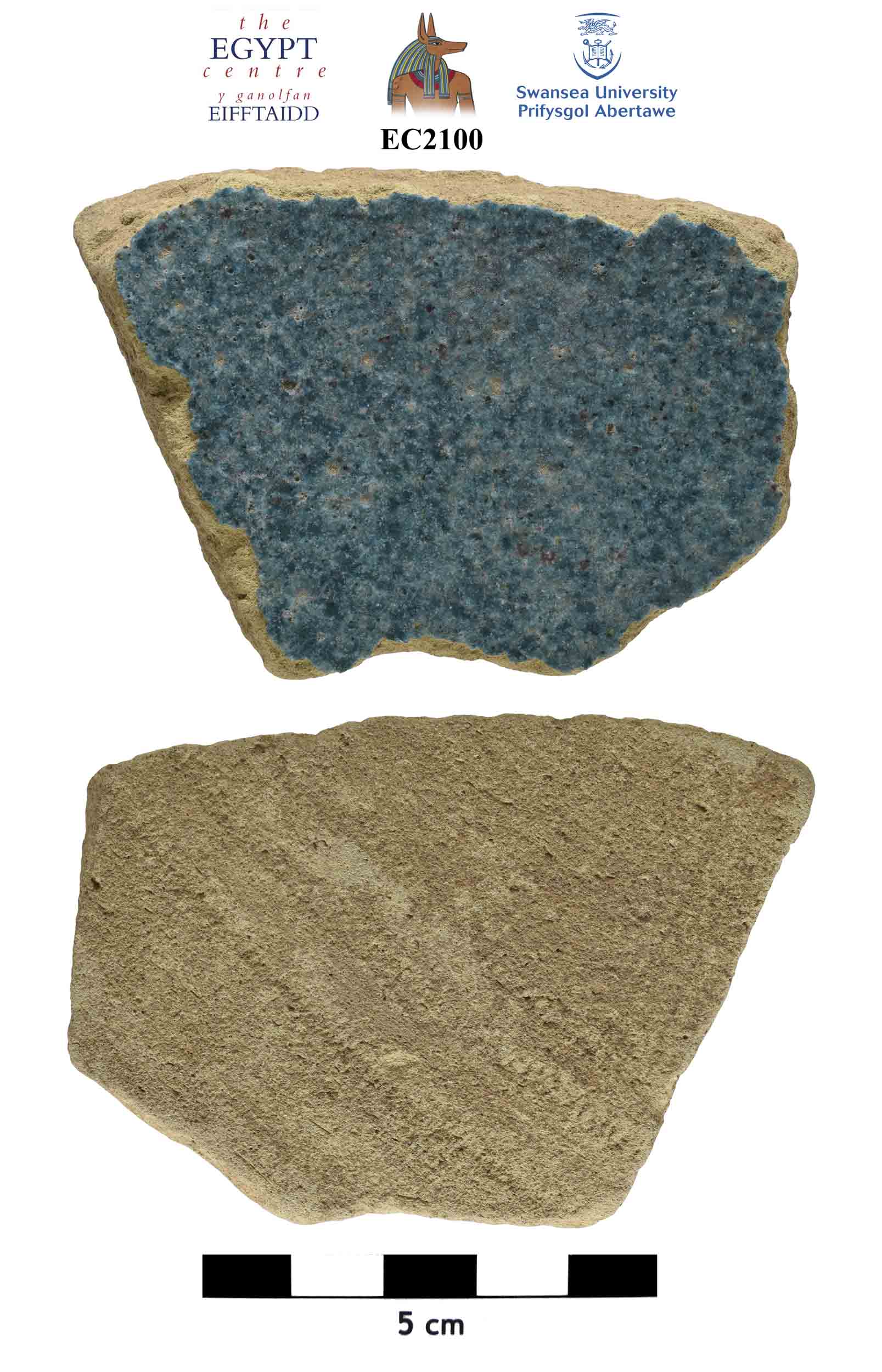 Image for: Glazed ceramic fragment